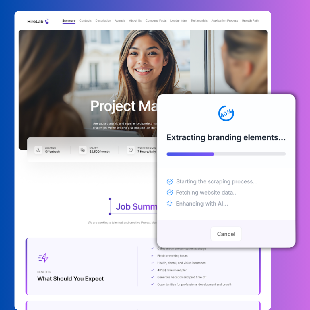 Mobile-first-recruitment-page-builder-fast